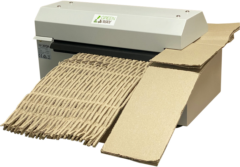 INFOSTOP GREENWAY CB410 Cardboard Shredder & Perforator - INFOSTOP Shredders