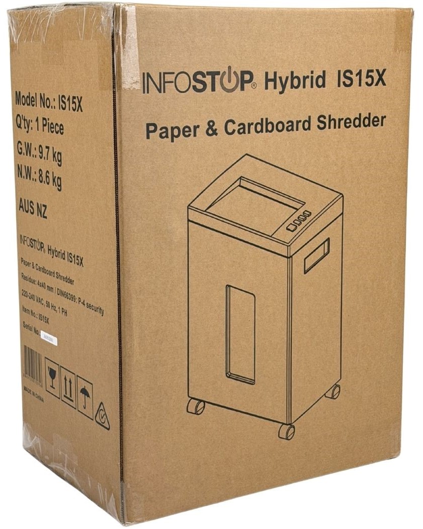 INFOSTOP HYBRID IS15X Paper & Cardboard Shredder - Image 20