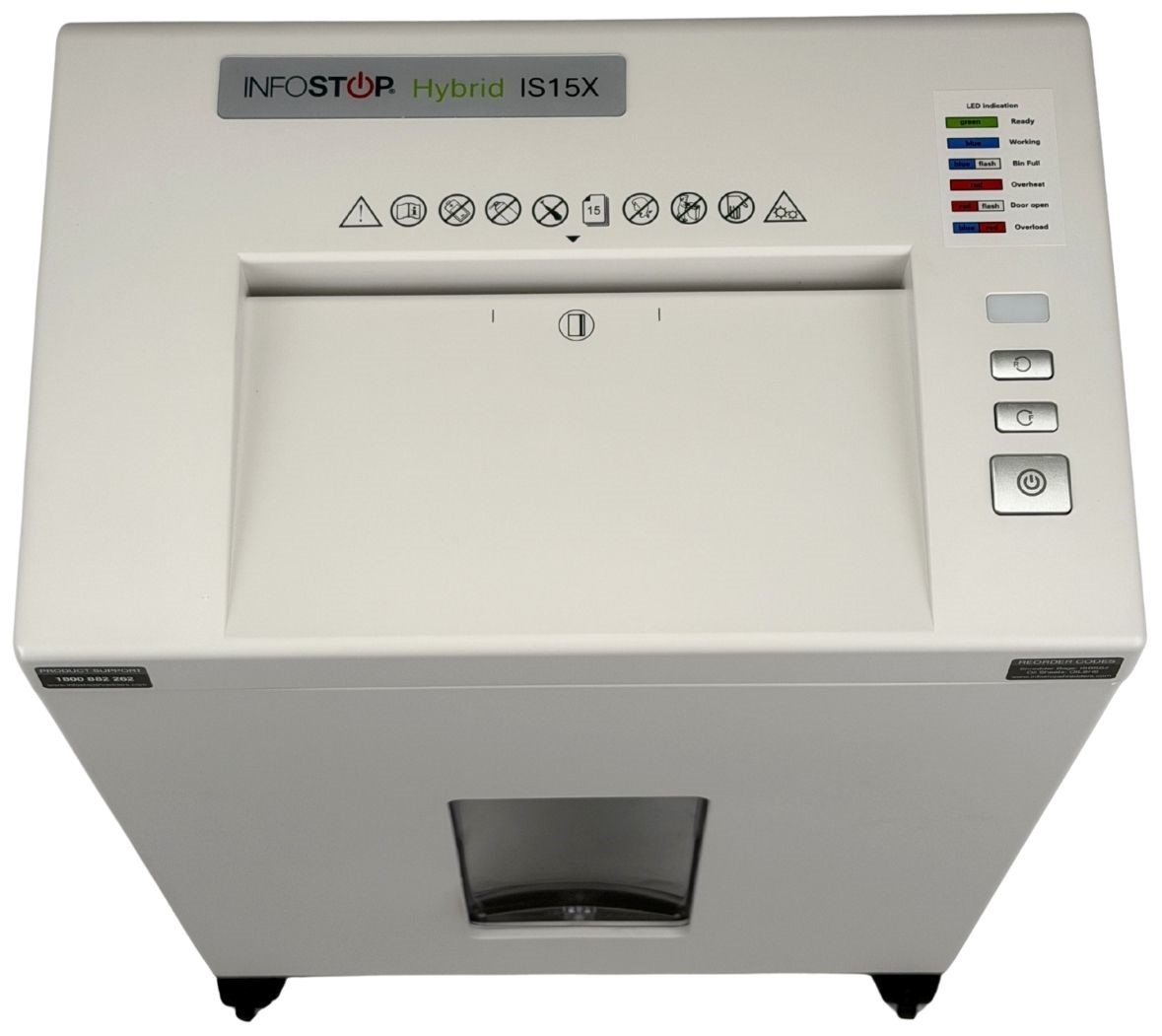 INFOSTOP HYBRID IS15X Paper & Cardboard Shredder - Image 5